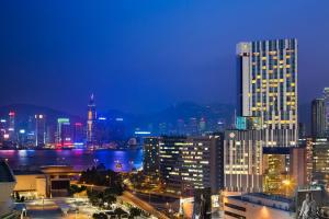 Pogled na destinaciju Hongkong ili pogled na grad iz hotela