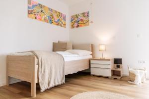 Postel nebo postele na pokoji v ubytování Zweite Heimat 49 0 N