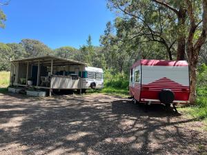 Foto dalla galleria di Alice & Elvis, Crescent Head, Retro Caravans with Deck, Bathroom & Outdoor Bath in a Bush Setting near the Beach a Crescent Head