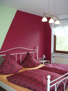 Кровать или кровати в номере Natur-Aktiv-Hof Thiem