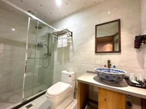 Koupelna v ubytování Wuyuan Koshin Homestay