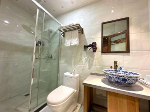 Koupelna v ubytování Wuyuan Koshin Homestay