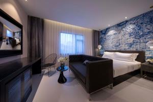 Katil atau katil-katil dalam bilik di Crystal Hotel Shanghai Lujiazui Oriental Pearl Tower