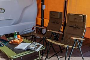 Posezení v ubytování Pocheon Spoon Glamping N Caravan