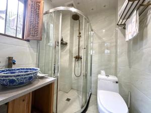 Koupelna v ubytování Wuyuan Koshin Homestay