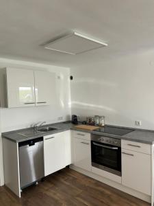 Kuchyň nebo kuchyňský kout v ubytování Gemütliches Apartment