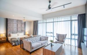 Χώρος καθιστικού στο Anggun Residence near KLCC