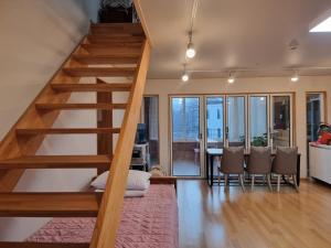 Χώρος καθιστικού στο Sokcho Ulsanbawi Bed and Breakfast