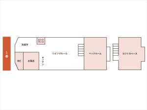 Půdorys ubytování Myoko Onsen cottage Ajisai