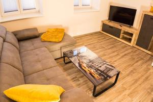 Χώρος καθιστικού στο Ferienwohnung Kolow +2 φωτογραφίες