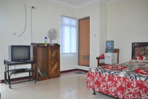 TV a/nebo společenská místnost v ubytování Crown Guest House