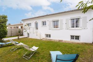 Zahrada ubytování Maison 3 étoiles près centre-plages