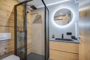 Koupelna v ubytování Ferienhaus Heidi