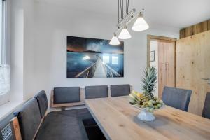 Posezení v ubytování Ferienhaus Heidi