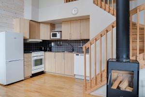 Η κουζίνα ή μικρή κουζίνα στο Pets allowed | Ski shed | Wood stove | TV +4 φωτογραφίες