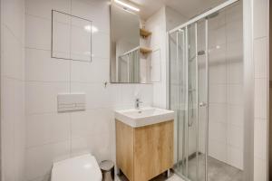 Koupelna v ubytování Apartmány Filipovice