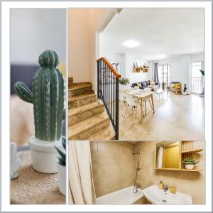 Posezení v ubytování Penthouse Cactus Old Center