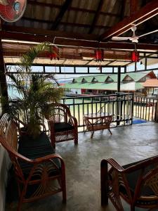 Balkón nebo terasa v ubytování Babybong Koh Rong