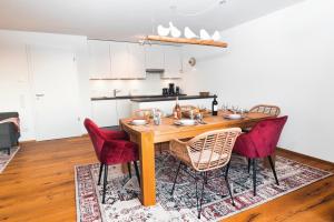 Kuchyň nebo kuchyňský kout v ubytování HEIMATEL - Bodensee Residenz Allgäu