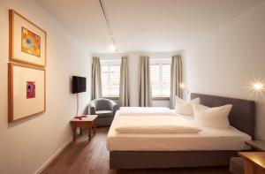 Letto o letti in una camera di Fuchsbräu