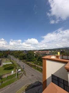 a view of a street from a building at Chill Spot in Nakuru