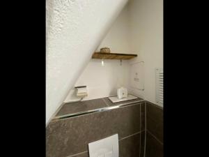 Koupelna v ubytování gemütliche rustikale Wohnung mit Kamin und optionalem Whirlpool