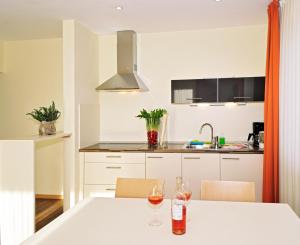 Kuchyň nebo kuchyňský kout v ubytování Residence Mignon