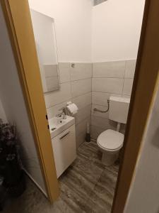 Koupelna v ubytování Apartments Lana