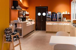 Kuchyň nebo kuchyňský kout v ubytování B&B Hotel Roma Pietralata Tiburtina