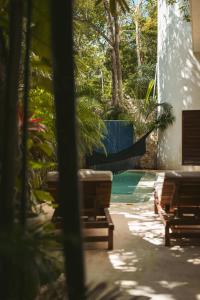 Bazén v ubytování Trendy 3BR Villa, Private Pool in Tulum Paradise nebo v jeho okolí