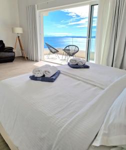 Posteľ alebo postele v izbe v ubytovaní 5 stars 2 bedrooms villa BLUE DREAM village Pisak Croatia
