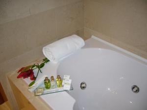 A bathroom at Hotel Torre de Sila