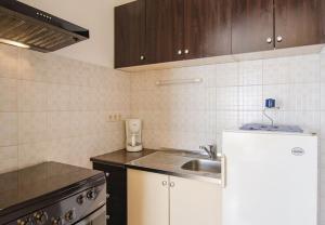 Kuchyň nebo kuchyňský kout v ubytování Apartments Ljuba