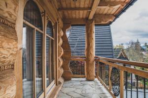 Balkón nebo terasa v ubytování TatryTop Dom Krzeptówki Zakopane