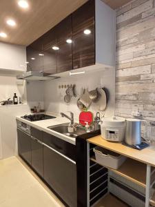 Dapur atau dapur kecil di 望晴 Miharu 日本一户建