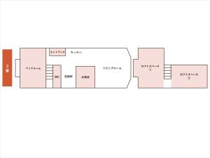 Půdorys ubytování Myoko Onsen cottage Ajisai