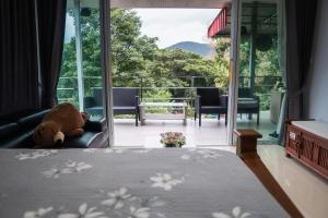 Balkón nebo terasa v ubytování แอนฟาร์มรีสอร์ทแอนด์คาเฟ่