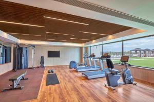 Fitness centrum a/nebo fitness zařízení v ubytování Doubletree By Hilton Varanasi