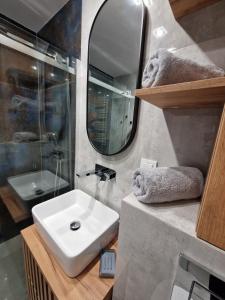 Phòng tắm tại Apartament Księżycowy Wisła