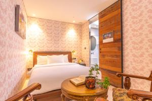 Hotel Lemong客房内的一张或多张床位