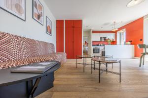 Osiris - Magnifique appt vue mer avec rooftop的厨房或小厨房