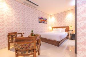 Hotel Lemong客房内的一张或多张床位