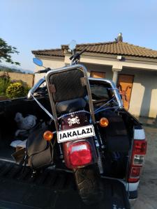 a jeep with the back of it with the back door open at Kanganyisa guest house in Tzaneen