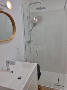 Et badeværelse på RDC au bord des falaises + 8 billeder