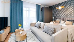 Χώρος καθιστικού στο Wonder Home - Orlik Residence - Apartamenty z widokiem na Śnieżkę, blisko wyciągów, Ski Arena i Kościółka Wang