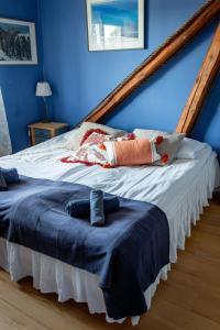 Letto o letti in una camera di Gits Gard
