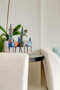 Χώρος καθιστικού στο Kouros Art Hotel - Designed for Adults