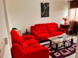 Istumisnurk majutusasutuses Prodiges Hôtel