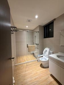 Koupelna v ubytování Yukwanhai Hostel