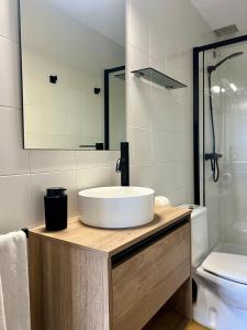 Kúpeľňa v ubytovaní Melis Mar - Apartamento con vistas en Pals